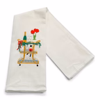 Christmas Amaryllis Bar Cart Kitchen Towel