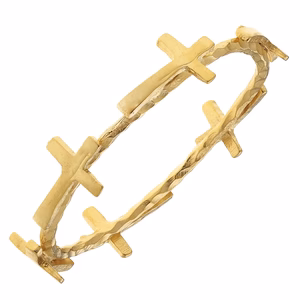 Susan Shaw Gold Cross Bangle